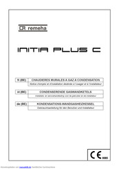 REMEHA initia plus D 20/24 Gebrauchsanleitung