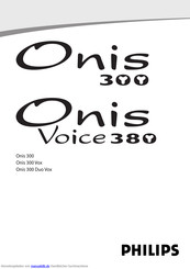 Philips Onis 300 Duo Vox Handbuch