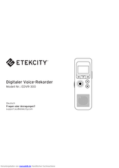 Etekcity EDVR-300 Bedienungsanleitung