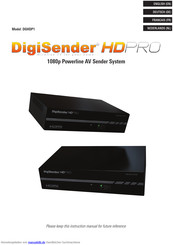 DigiSender HDPRO DGHDP1 Bedienungsanleitung