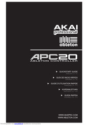 Akai Professional APC 20 ABLETON CONTROLLER Kurzanleitung
