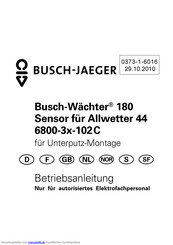 Busch-Jaeger Busch-Wachter  180 Betriebsanleitung