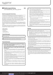 Sygonix 700 TVL Bedienungsanleitung