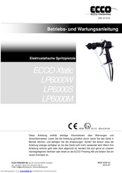 Ecco Xtatic LP6000M Betriebs- Und Wartungsanleitung