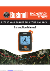 Bushnell BackTrack D-Tour Bedienungsanleitung