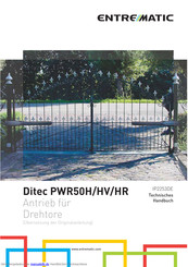 Entre Matic Ditec PWR50H Technisches Handbuch
