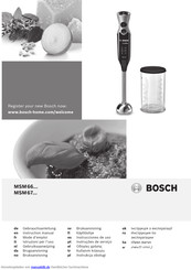 Bosch MSM671X1 Gebrauchsanleitung