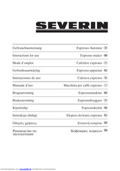 SEVERIN KA5986 Gebrauchsanweisung