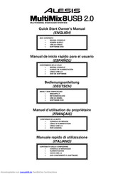 Alesis MultiMix 8 Bedienungsanleitung