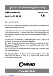 Conrad 95 42 03 Aktualisierung Und Betriebsanleitung