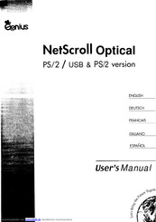 Genius NetScroII Optical Handbuch