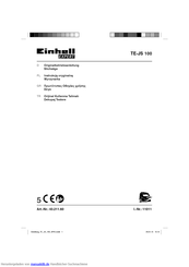EINHELL Expert TE-JS 100 Originalbetriebsanleitung