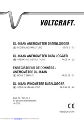 VOLTCRAFT DL-161AN Bedienungsanleitung