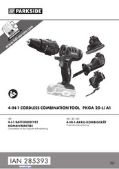 Parkside PKGA 20-Li A1 Originalbetriebsanleitung