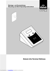 Hafele Dialock Info-Terminal Wellness Montage- Und Kurzanleitung