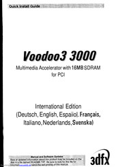 3dfx Voodoo3 3000 Kurzanleitung