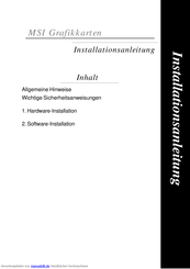 MSI FX5700LE Installationsanleitung