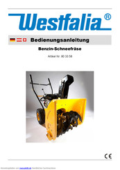 Westfalia 80 33 58 Bedienungsanleitung