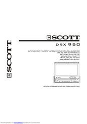 Scott DRX 950 Bedienungsanweisung Und Einbauanleitung