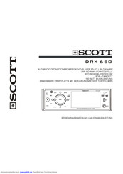 Scott DRX 630 Bedienungsanweisung Und Einbauanleitung