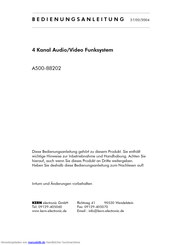 Kern electronic A500-88202 Bedienungsanleitung