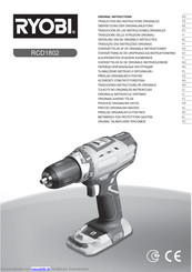 Ryobi RCD1802 Übersetzung Der Original-Anleitung