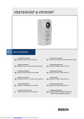 Bosch VS79155T Installationshandbuch