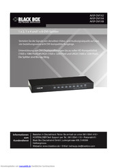 Black Box AVSP-DVI1X4 Bedienungsanleitung
