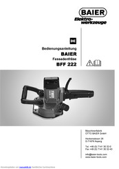 Baier BFF 222 Bedienungsanleitung