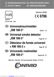 Conrad Electronic RM 100-3 Bedienungsanleitung