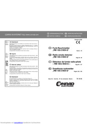 Conrad Electronic RM 100-2 BiDi-S Bedienungsanleitung