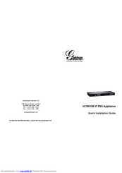 Grandstream UCM6108 Schnellinstallationsanleitung