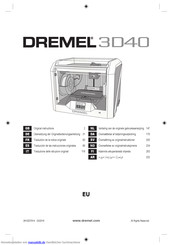 Dremel 3D40 FLEX Original Bedienungsanleitung