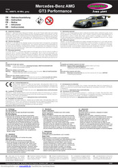 Jamara Mercedes-Benz AMG GT3 Performance Gebrauchsanleitung