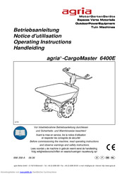 Agria CargoMaster 6400E Betriebsanleitung