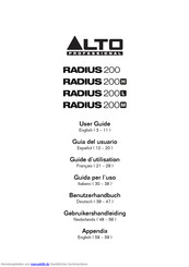 Alto Professional RADIUS 200 Benutzerhandbuch