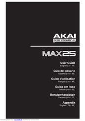 Akai Professional MAX25 Benutzerhandbuch
