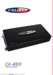Caliber Audio Technology CA 450 Bedienungsanleitung