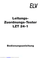 elv LZT 24-1 Bedienungsanleitung