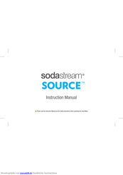 SodaStream source Bedienungsanleitung