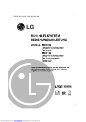 LG MCD102-X0U Bedienungsanleitung