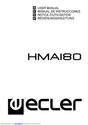 Ecler HMAI80 Bedienungsanleitung