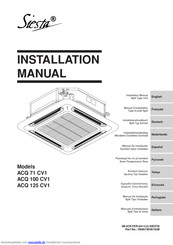 Siesta ACQ 125 CV1 Installationshandbuch