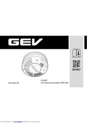 GEV FMR 4467 Betriebsanleitung