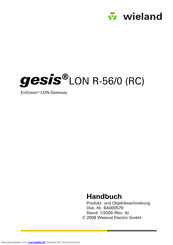 Wieland gesis LON R-56/0 (RC) Handbuch