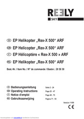 Reely SKY Rex-X 500 Bedienungsanleitung