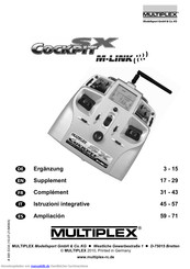 Multiplex COCKPIT SX M-LINK Ergänzungshandbuch