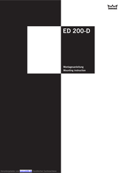 Dorma ED 200-D Montageanleitung