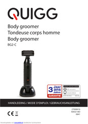 QUIGG Body groomer BG2-C Gebrauchsanleitung