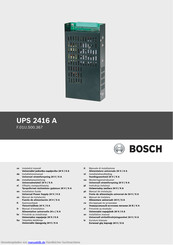Bosch UPS 2416 A Installationsanleitung